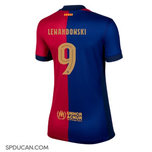 Zenski Nogometni Dres Barcelona Robert Lewandowski #9 Domaci 2024-25 Kratak Rukav